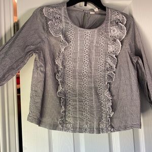 Blouse with embroidered design